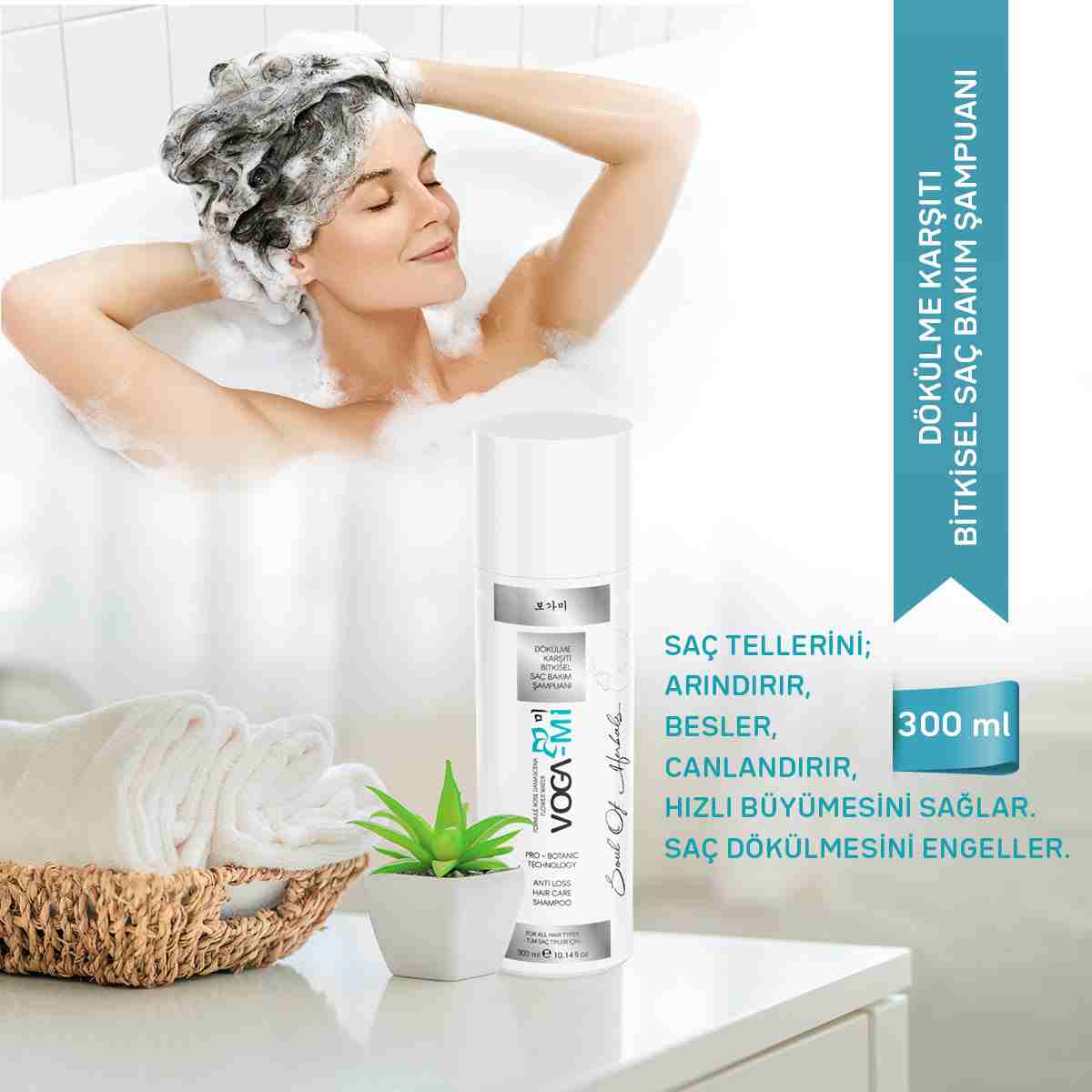 Vogami Dökülme Karşıtı Bitkisel Saç Bakım Şampuanı