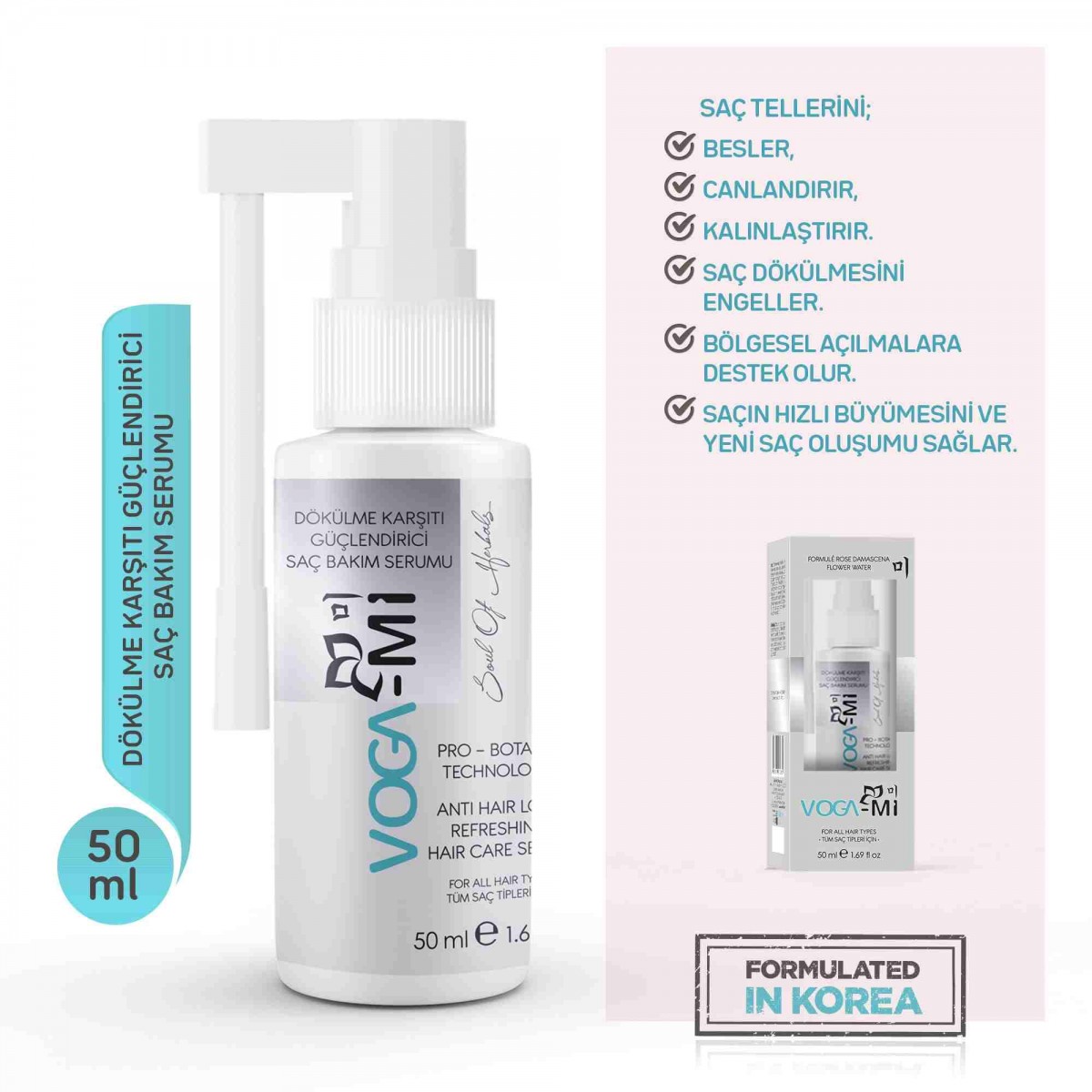 Vogami Dökülme Karşıtı Güçlendirici Saç Bakım Serumu