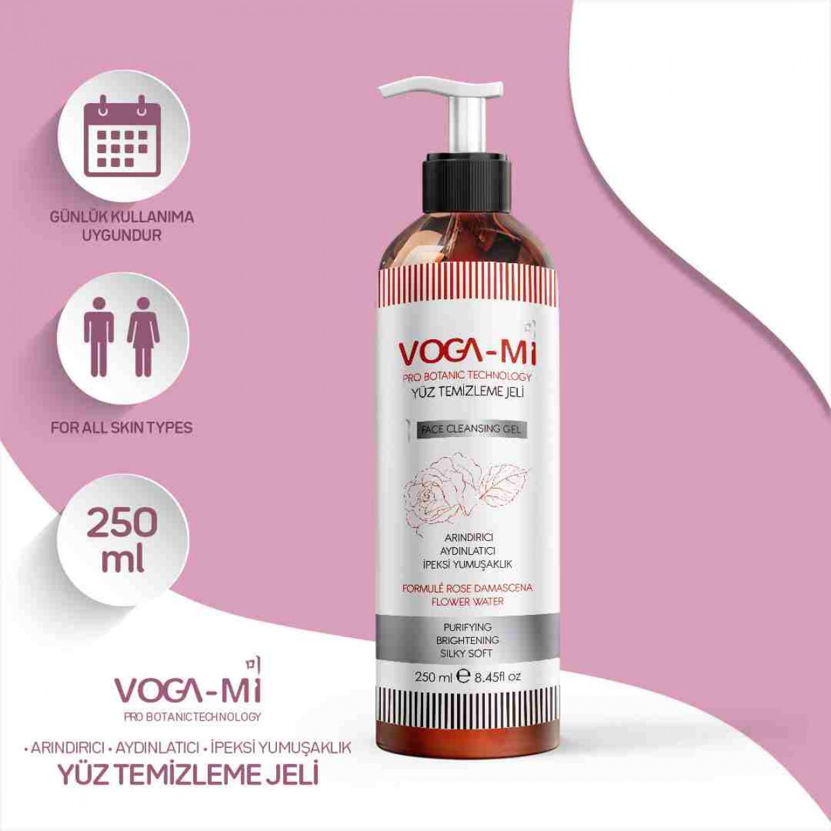 Vogami Pro Botanic Technology Yüz Temizleme Jeli