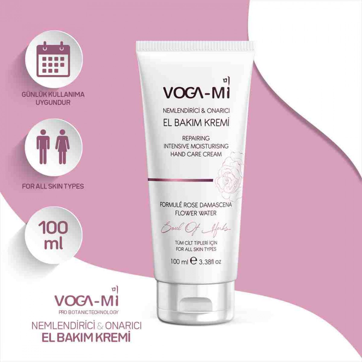 Vogami Nemlendirici-Onarıcı El Bakım Kremi