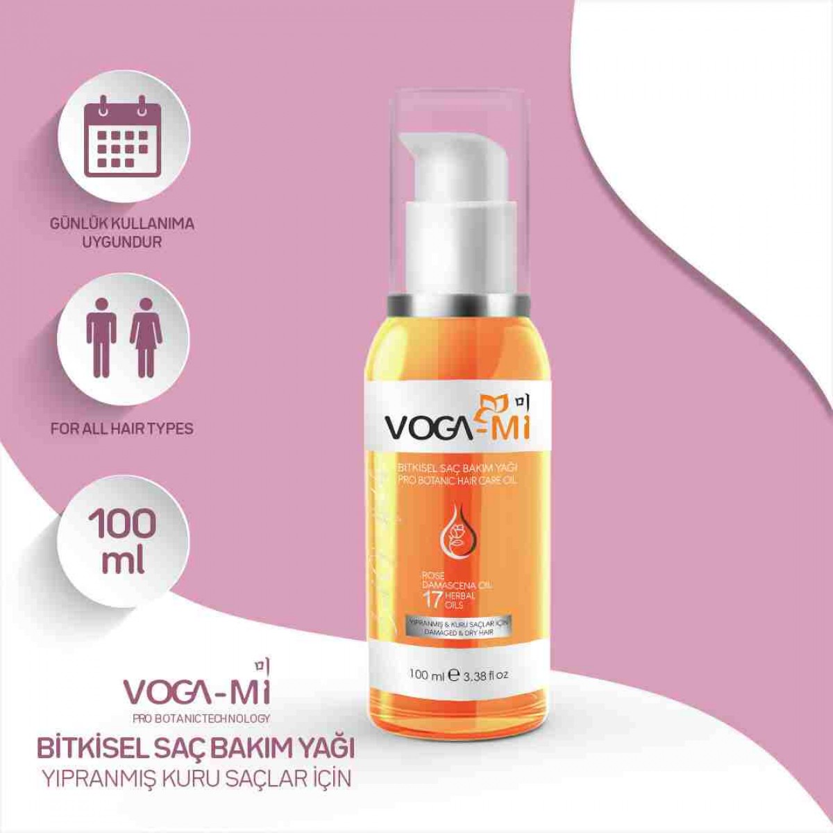 Vogami Bitkisel Saç Bakım Yağı