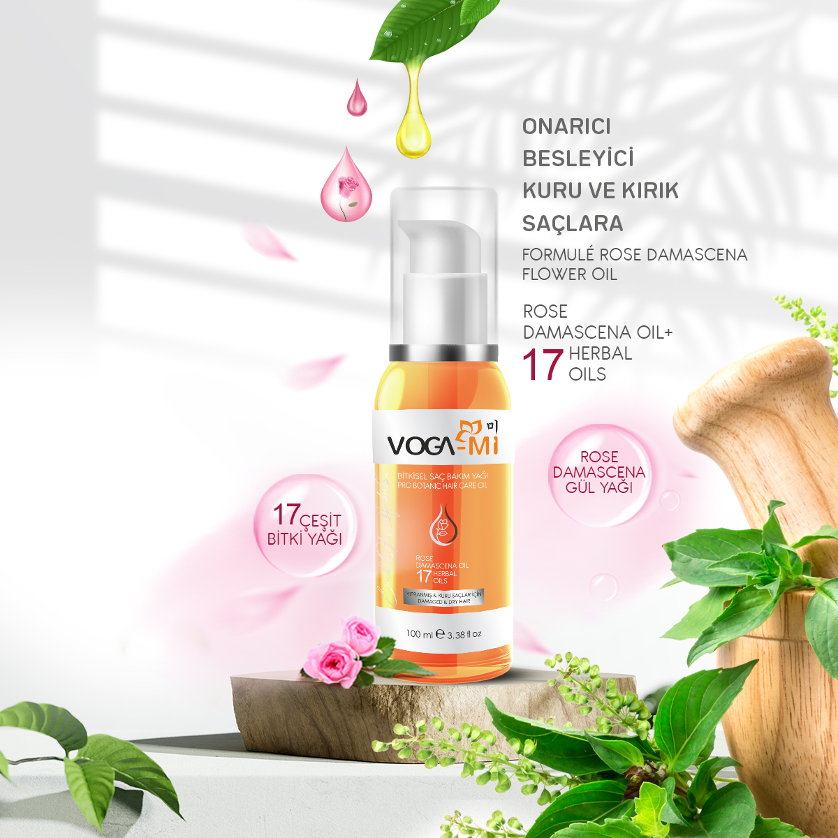 Vogami Bitkisel Saç Bakım Yağı